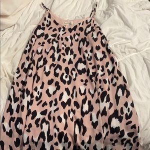Cheetah print flowy dress